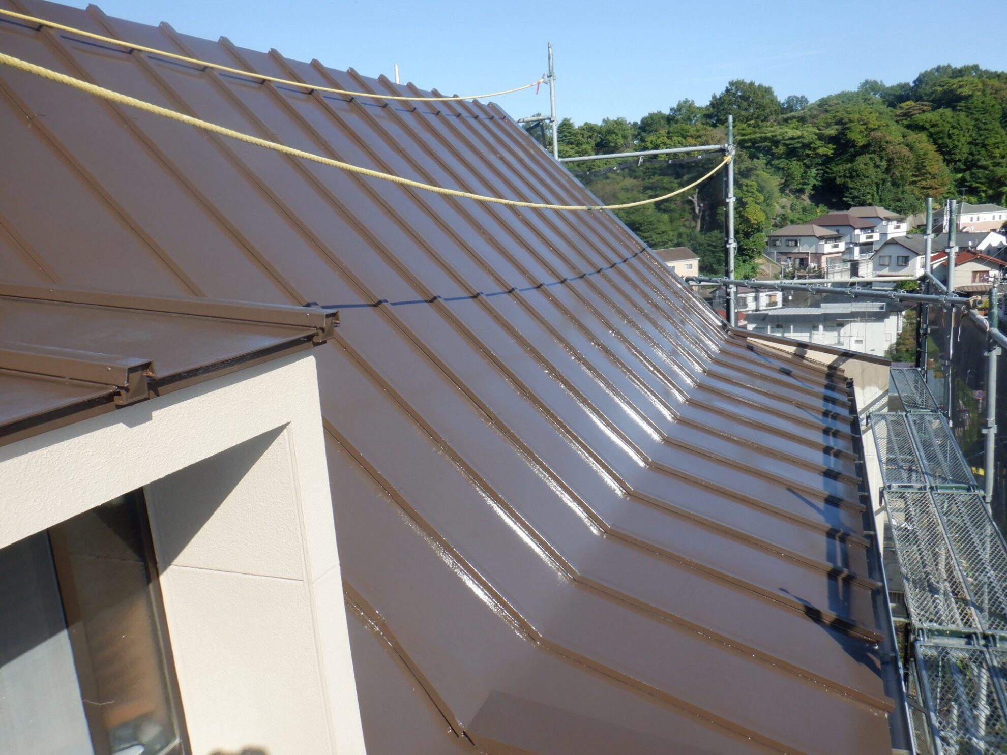 板金屋根 塗装 施工例 横浜