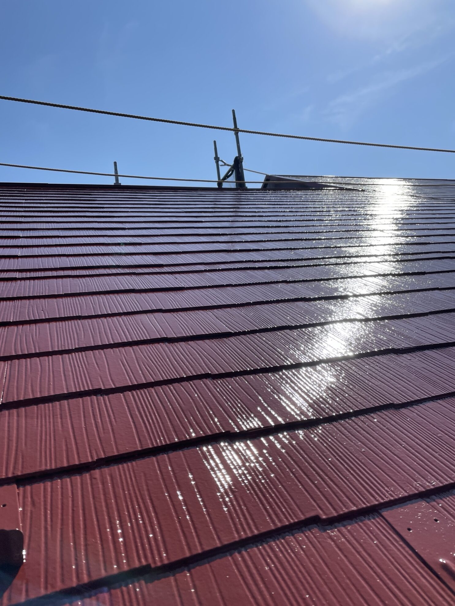 横浜市中区 屋根塗装 施工完了後の屋根外観