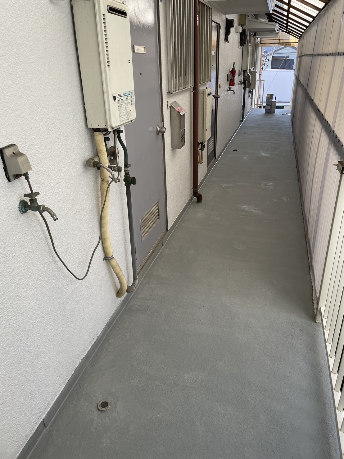 廊下下塗り 横浜市廊下防水